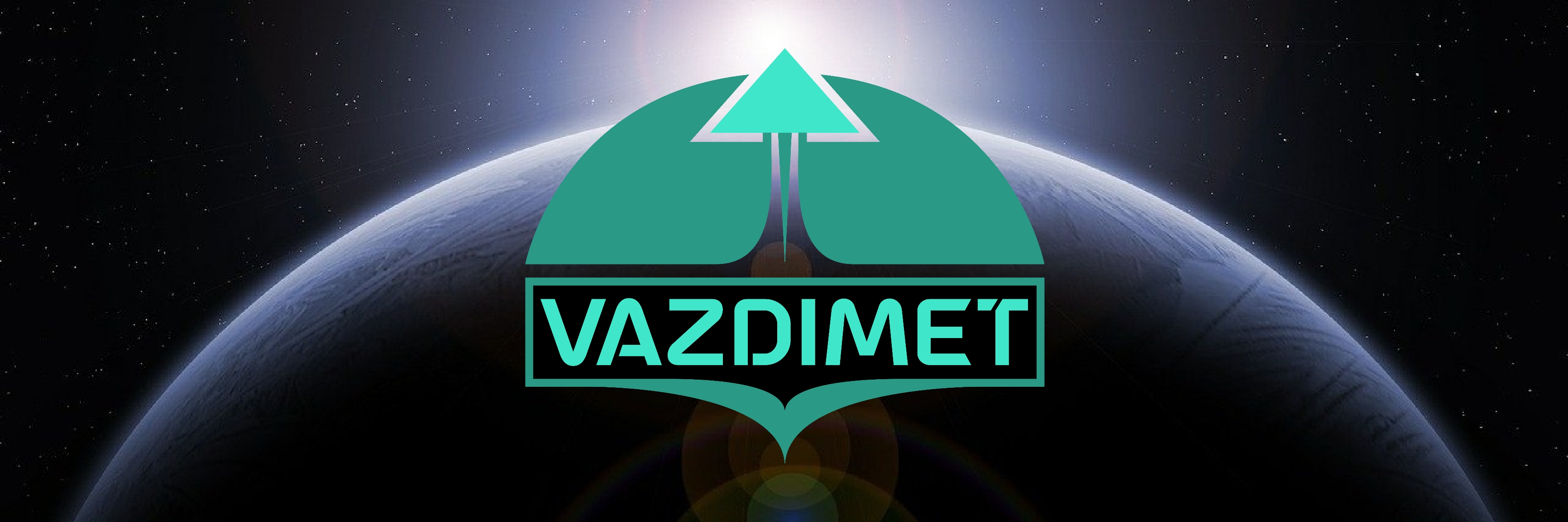 The image of a planet with the Vazdimet logo.